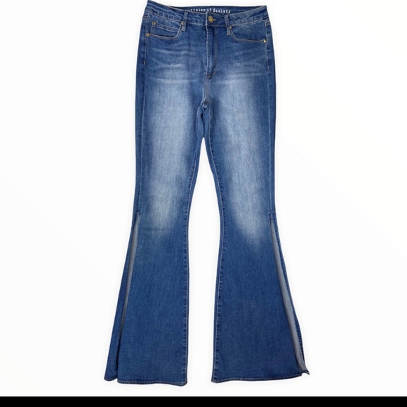 ARTICLES OF SOCIETY Bridgette Side Split Flare Jeans ~ NWT - Picture 7 of 12